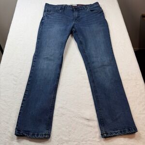 Artful Rebel Straight Leg Jeans Mens 38x32 Blue Excellent Stretch Medium Wash